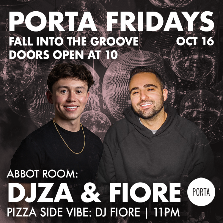 PORTA FRIDAYS - DJZA & FIORE